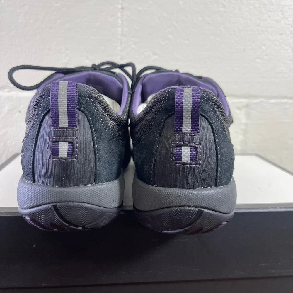 Dansko Paisley Black Purple Suede Waterproof Hiking Shoes Women's 39 EU/9 US